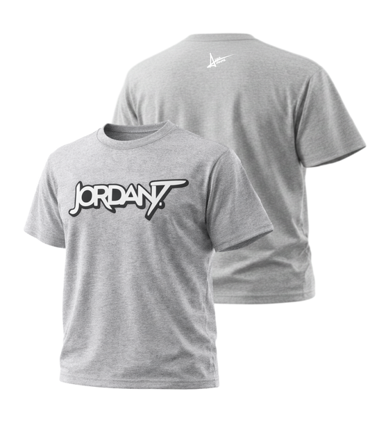 Jordan T Logo Tee (Black, Sports Grey)