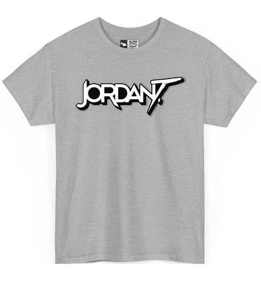 Jordan T Logo Tee (Black, Sports Grey)