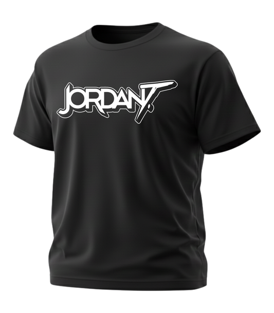 Jordan T Logo Tee (Black, Sports Grey)