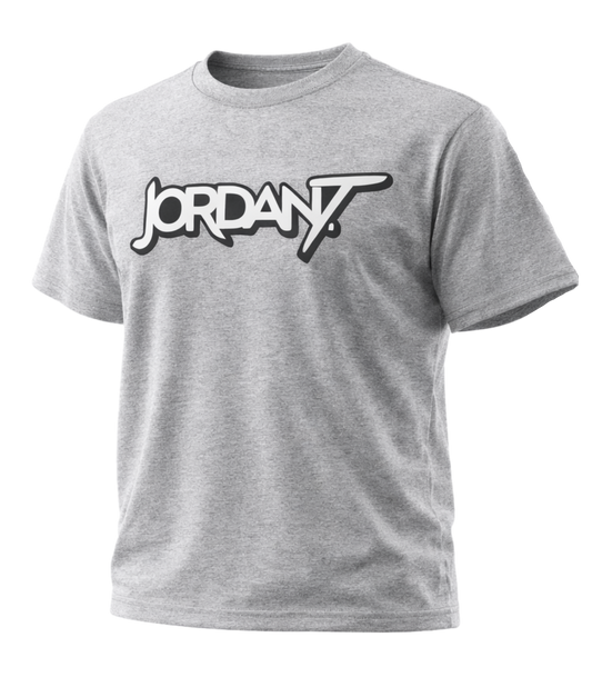 Jordan T Logo Tee (Black, Sports Grey)